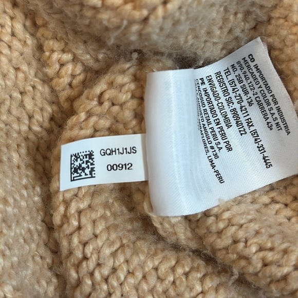 American Eagle Acrylic Blend Colorblock Drop Shoulder Boxy Sweater Women’s L - Picture 8 of 8